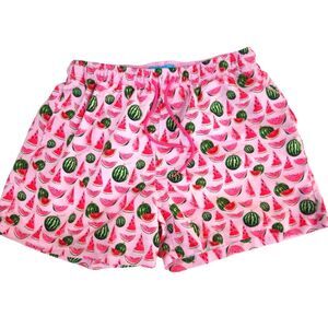 Happy Hour Mens Watermelon Print Swim Trunks XL